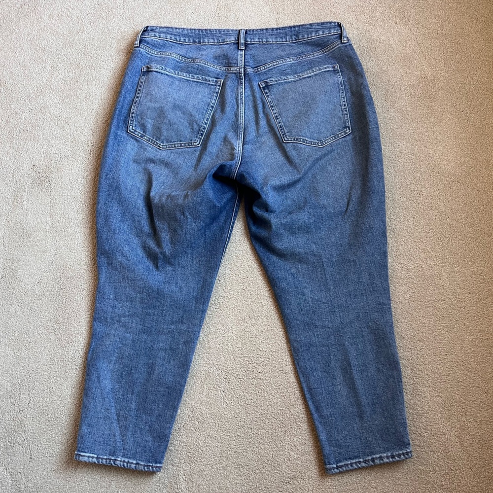 Old Navy Plus Size Curvy O.G. Straight Ankle Jeans, Size 18 - Picture 2 of 3